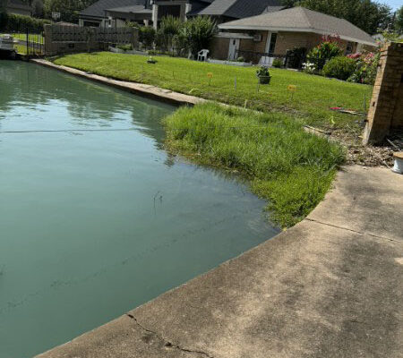 Sugar Land Silt Plug Removal – Before Photo